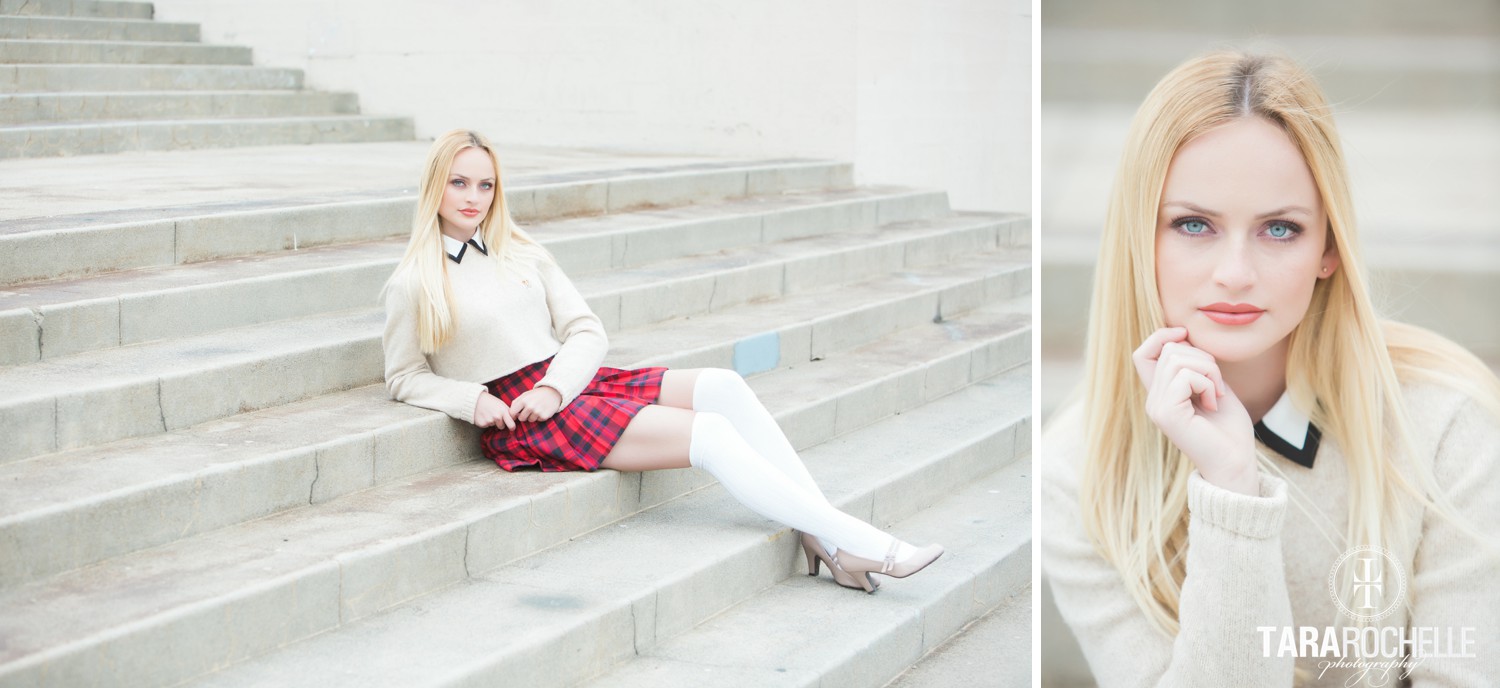 Clueless inspired BFF senior pictures in Hollywood, California