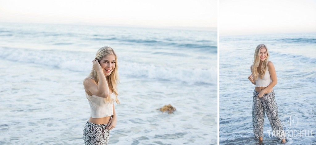High School Senior Pictures at the beach by photographer Tara Rochelle in Santa Barbara California