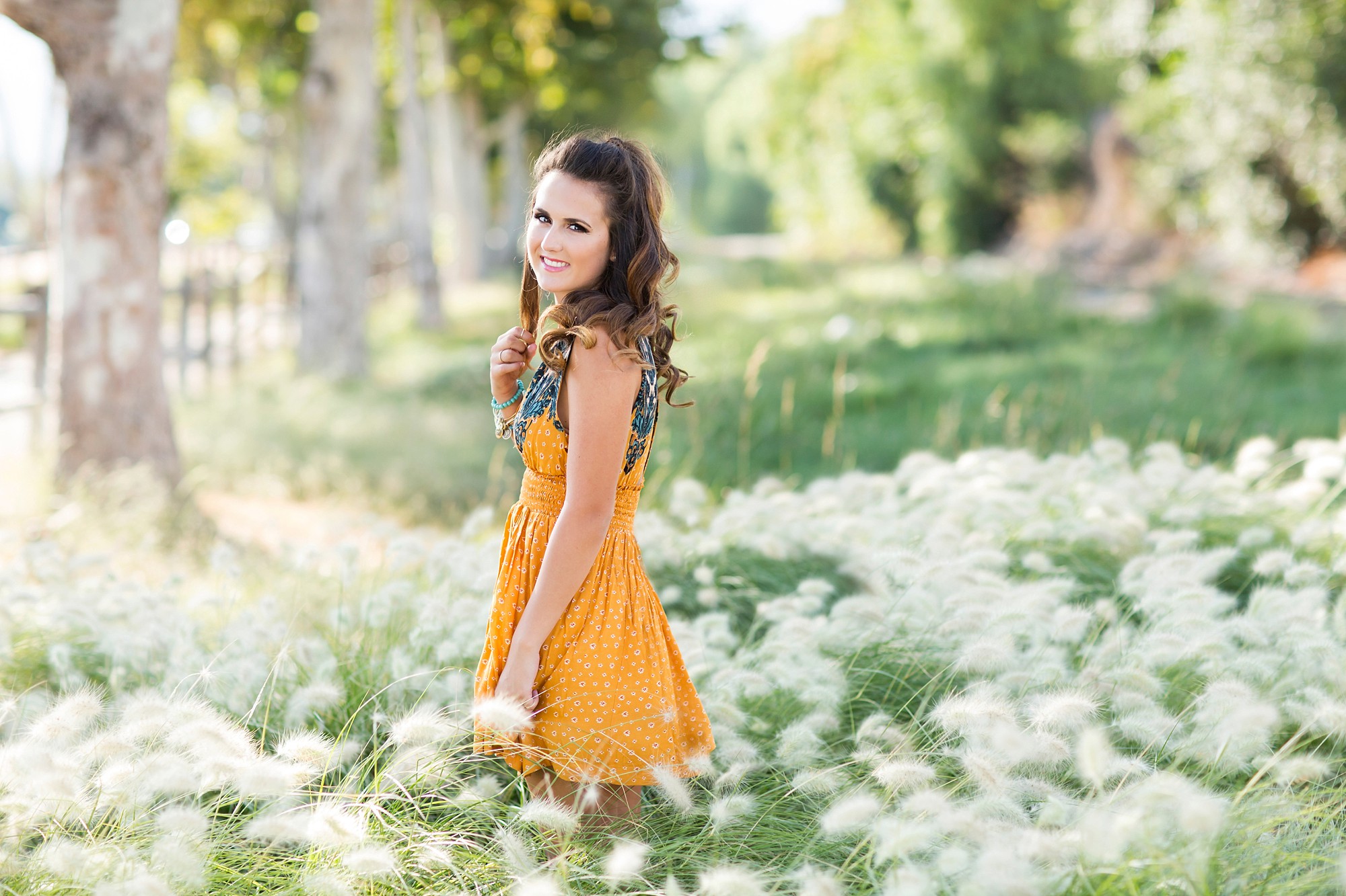 flower field senior pictures in Los Angeles California