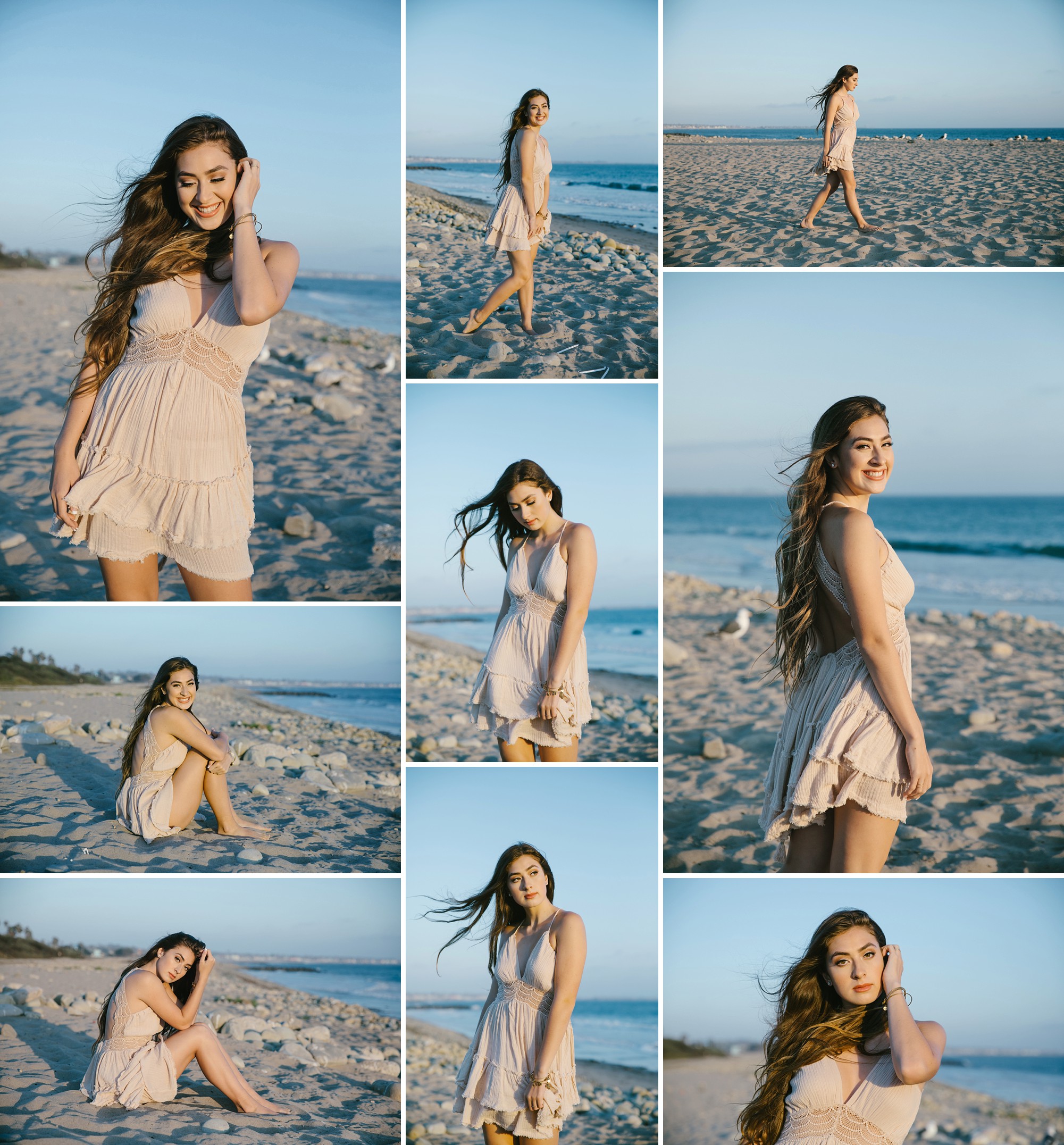 Beautiful California Beach & Sunset Senior Portraits