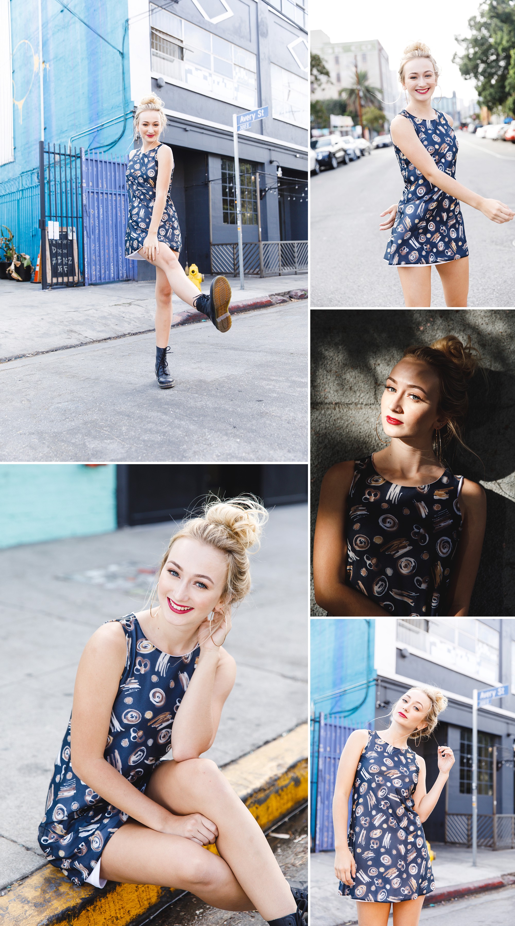 Beautiful smiles and serious faces shot in downtown Los Angeles by Tara Rochelle, senior photographer
