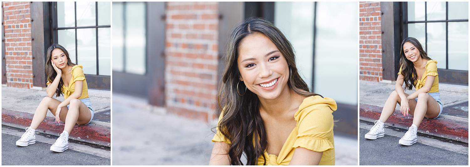Los Angeles senior portraits shoot in LA Arts Distrct by souther california photographer