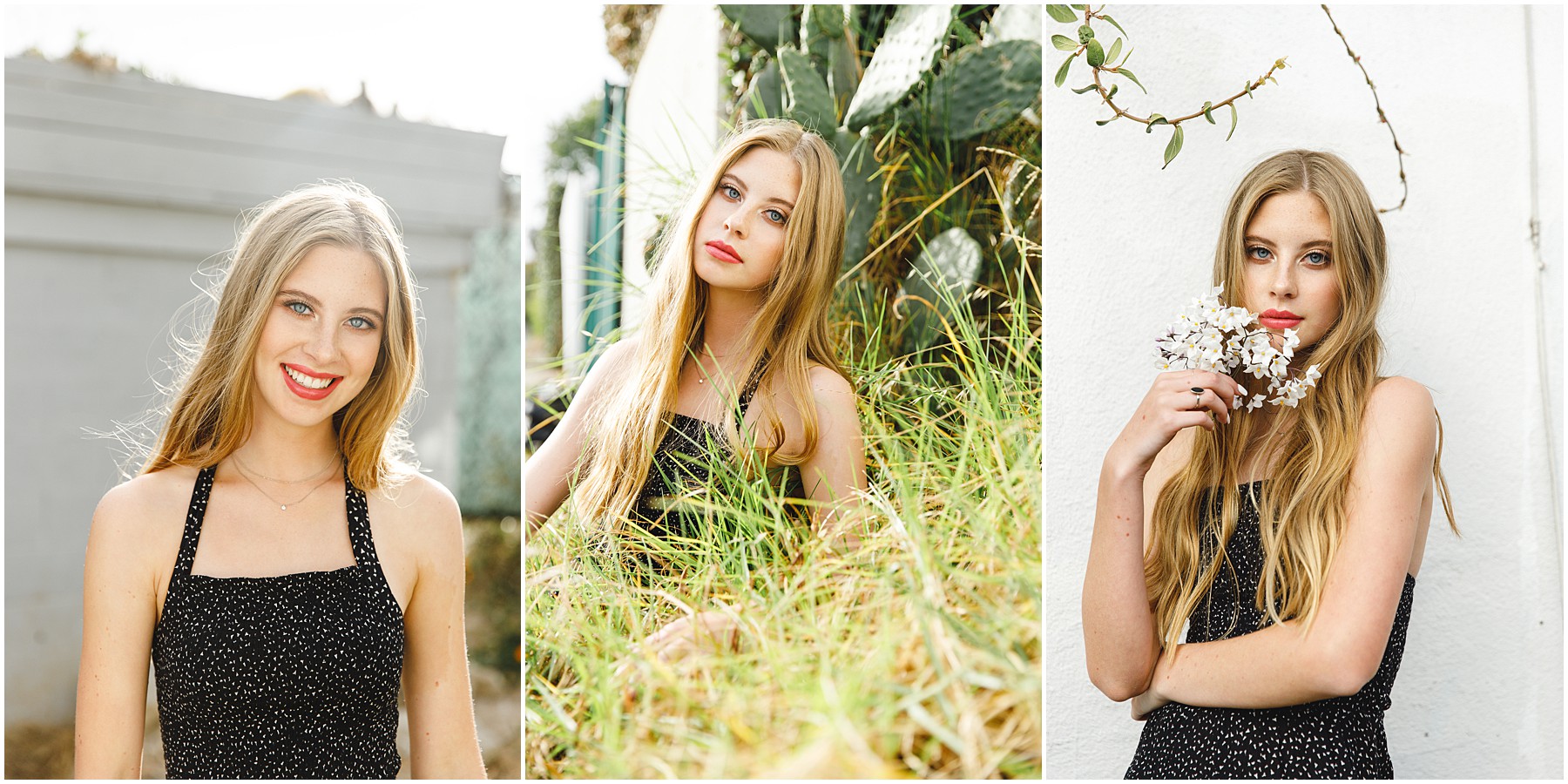 different close up senior portraits by southern california photographer