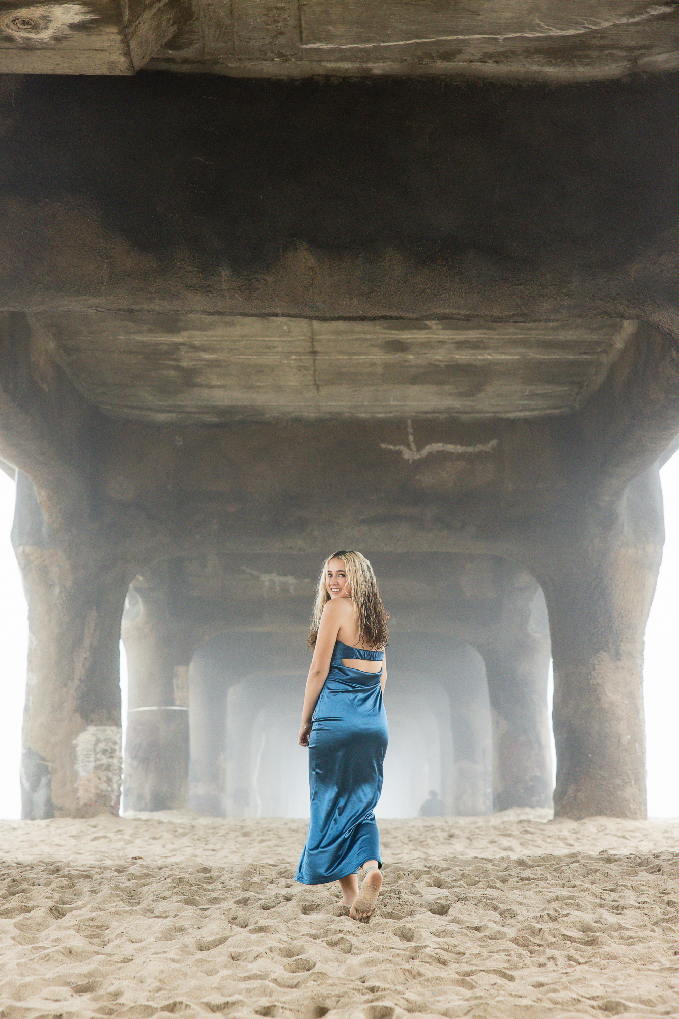 Editorial senior pictures at Manhattan Beach